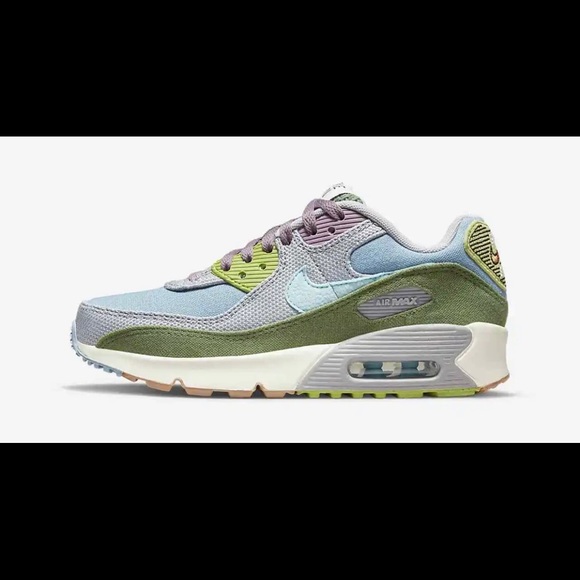 Nike Air Max 90 SE "Next Nature" Blue Wolf Grey DQ4016-400 Women's Sizes - Picture 3 of 10